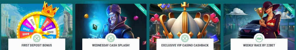 22Bet Casino Bonus