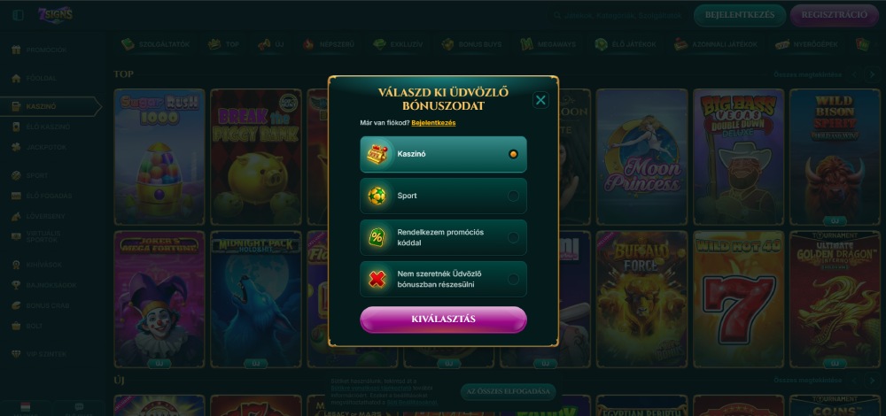 7Signs casino regisztráció