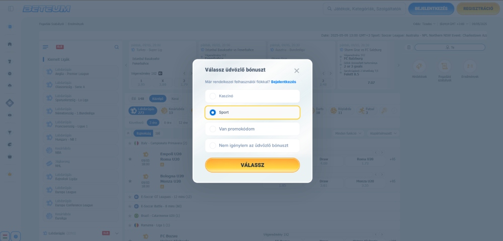 Beteum regisztráció