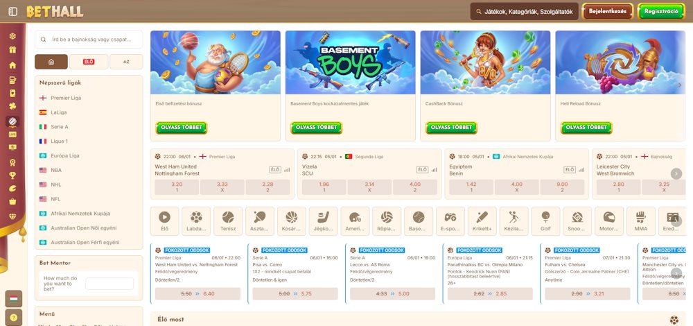 BetHall Magyarországon