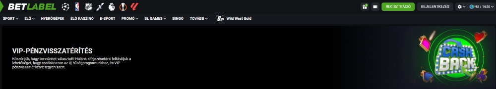 BetLabel casino bónusz
