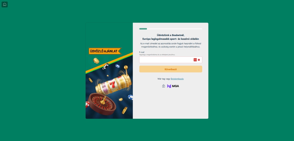 Boabet regisztráció