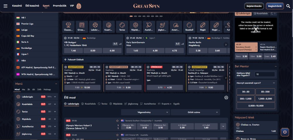 GreatSpin Magyarországon