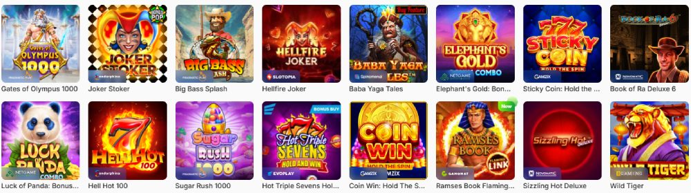 Ice Casino játékok