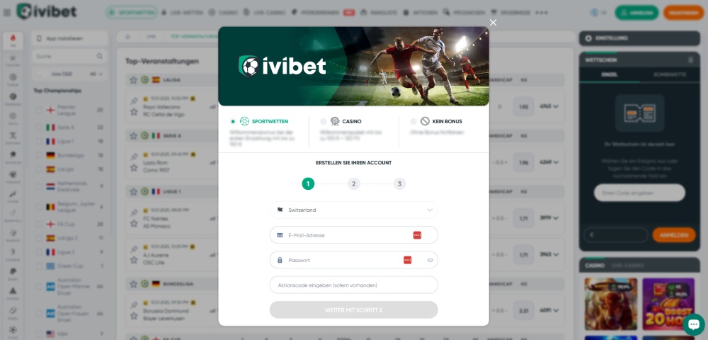 Ivibet registrierung