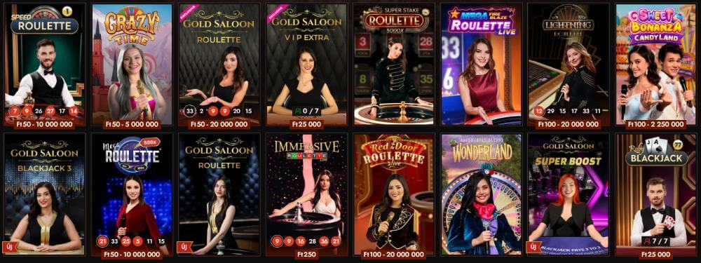 Legiano kaszinó élő játékok