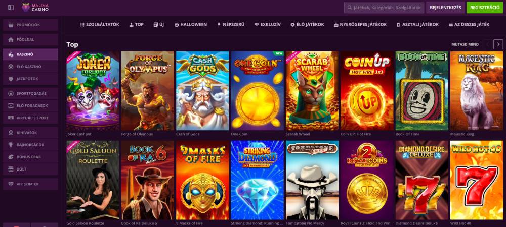 Malina új online casino