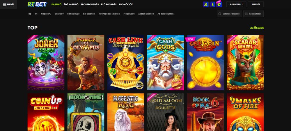 RTbet új online casino