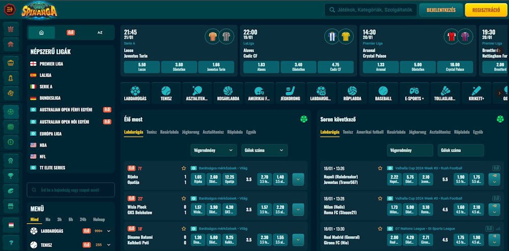 Spinanga Magyarországon