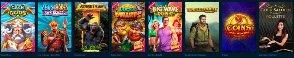 Spinanga casino játékok