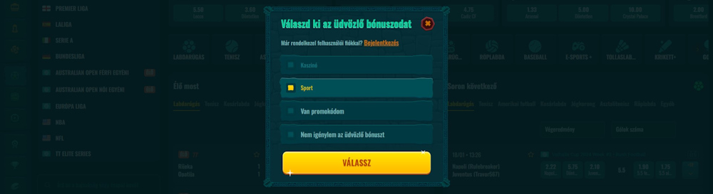 Spinanga regisztráció