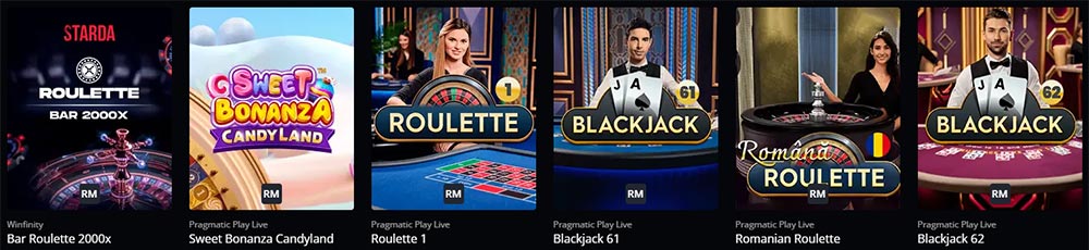 Starda kaszinó élő játékok