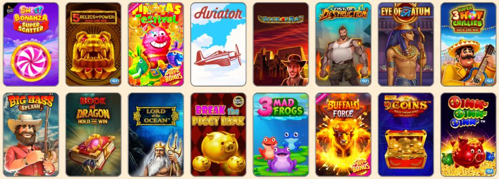 Vegasino kaszinó játékok