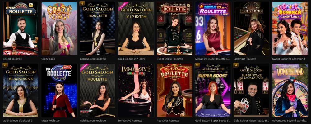 Wildsino kaszinó élő játékok