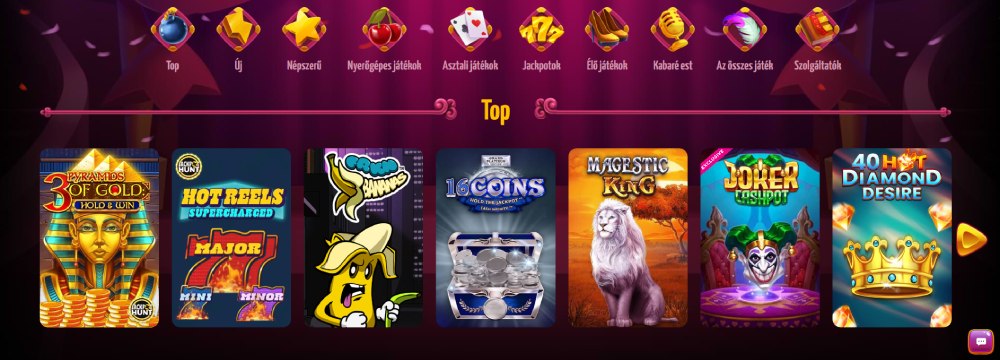 Winota kaszinó játékok